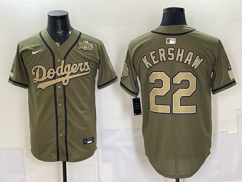 men Los Angeles Dodgers #22 Kershaw green Game 2026 Nike MLB Jersey 0621003